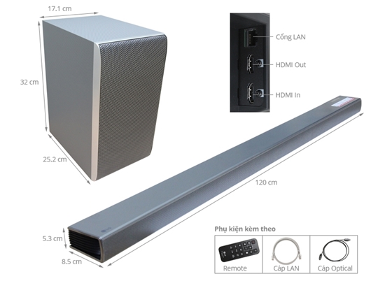 Picture of Dàn Loa âm thanh Soundbar LG 4.1 SH8 420W